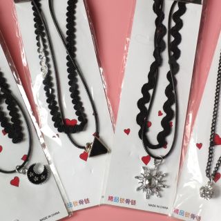 Vòng cổ choker tattoo đôi