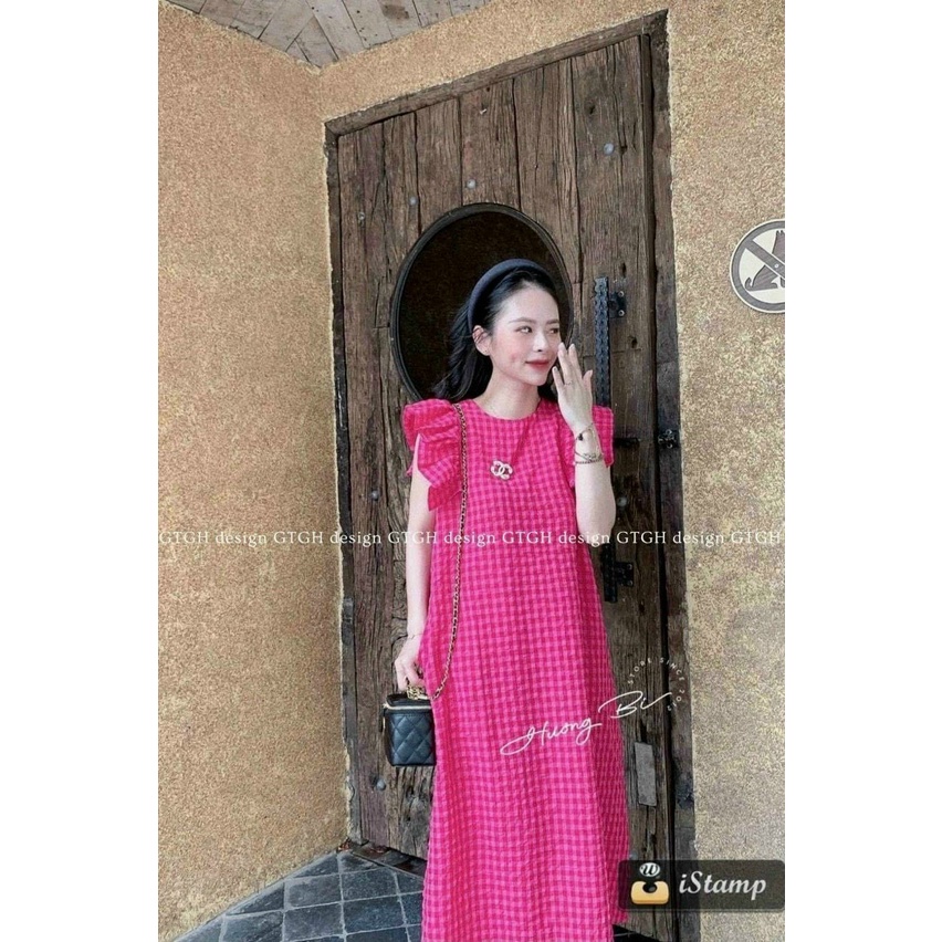 Váy  kẻ tay bèo Mã 259