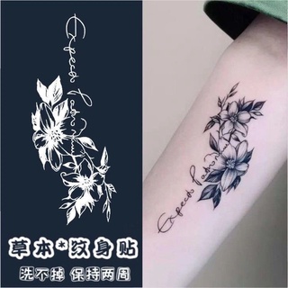 Hình Xăm Dán Nước ép Suhua Hình Xăm Dán Cánh Tay Chữ Cái Tiếng Anh Chống Thấm Nước Lâu Dài ins Phong Cách Mô Phỏng Thảo Dược Hình Xăm Hoa