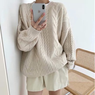 (Oder) Áo len vặn thừng hot hit (phong cach áo rộng, có ảnh chụp thật của Shop)
