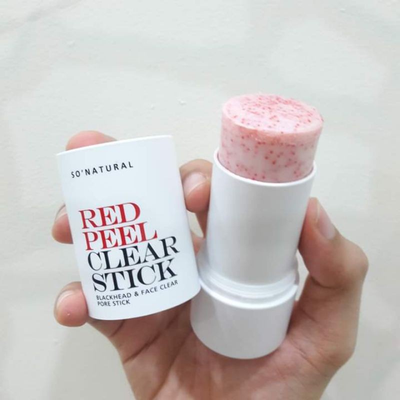 Thanh Lăn Hỗ Trợ Giảm Mụn Đậu Đen, Điều Tiết Bã Nhờn So' Natural Red Peel Clear Stick 23g
