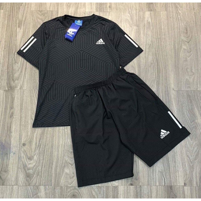 Bộ nam Adidas cổ tròn 3 màu