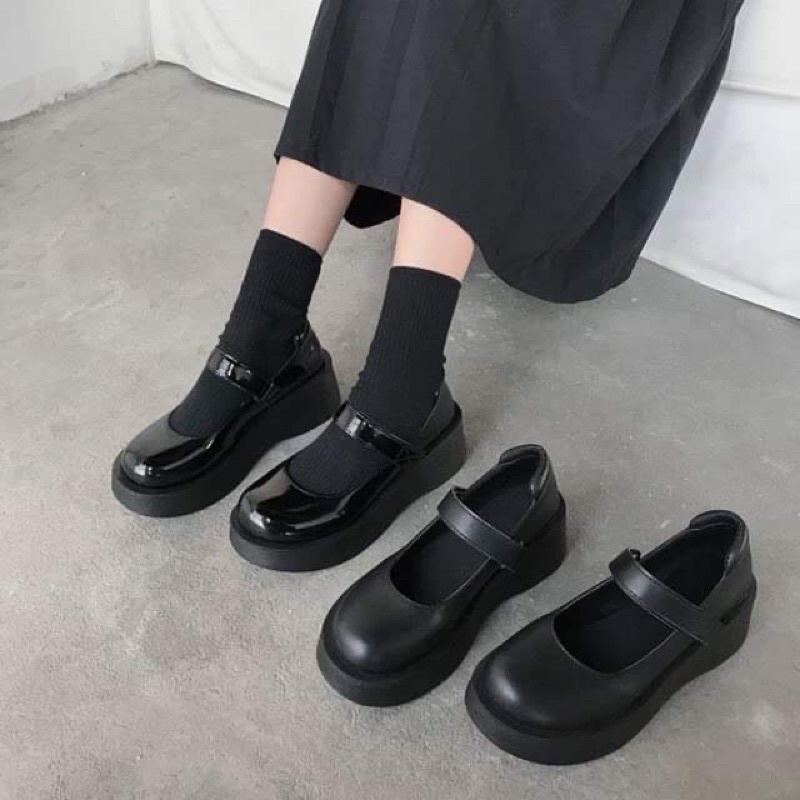Giày búp bê Lolita đế cao 5p - JUNclothing