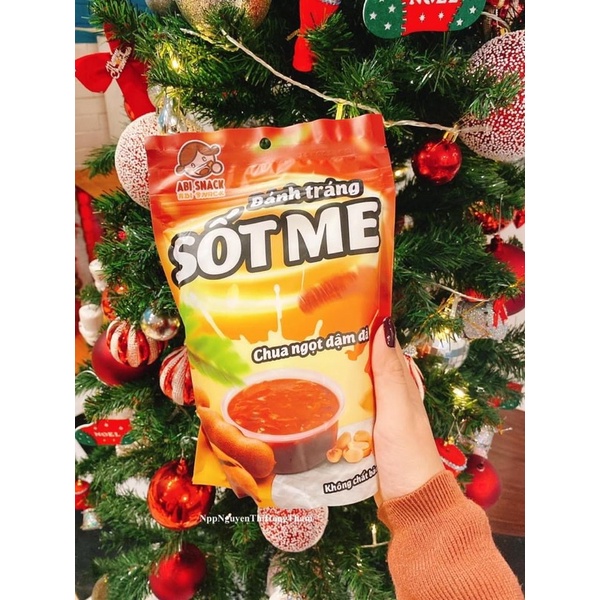 Bánh tráng sốt me abi