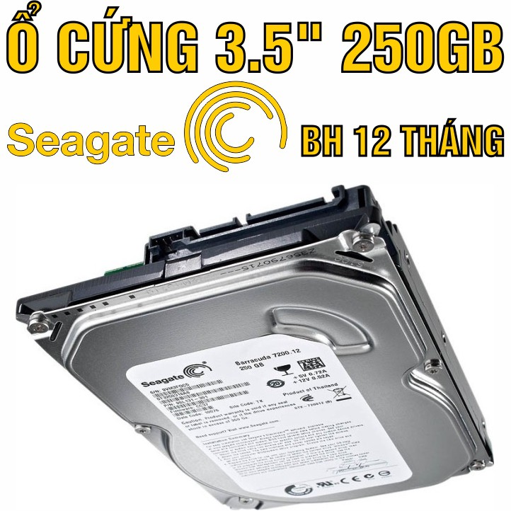 HDD 3.5” Seagate 250GB – Ổ cứng PC chính hãng – Mới 99% – Bảo hành 12 tháng – Tháo từ máy đồng bộ nhập khẩu