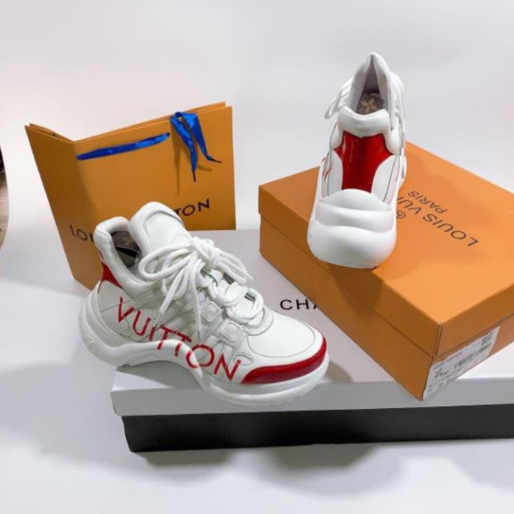 H(ẢNH THẬT) Giày Thể Thao Nữ Đế 5p Dây Buộc DaMềm Êm Fullbox Bill Túi Cao Cấp