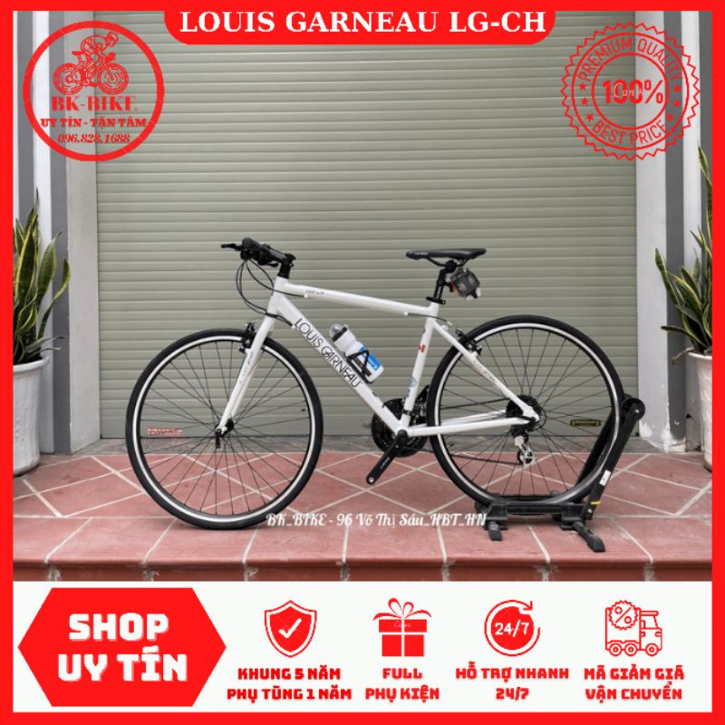 Xe Đạp Thể Thao Louis Garneau LGS-CH Canada - Khung Nhôm 6061 Taiwan, Groupset Shimano Altus, Càng Nhôm, Phanh Nhật