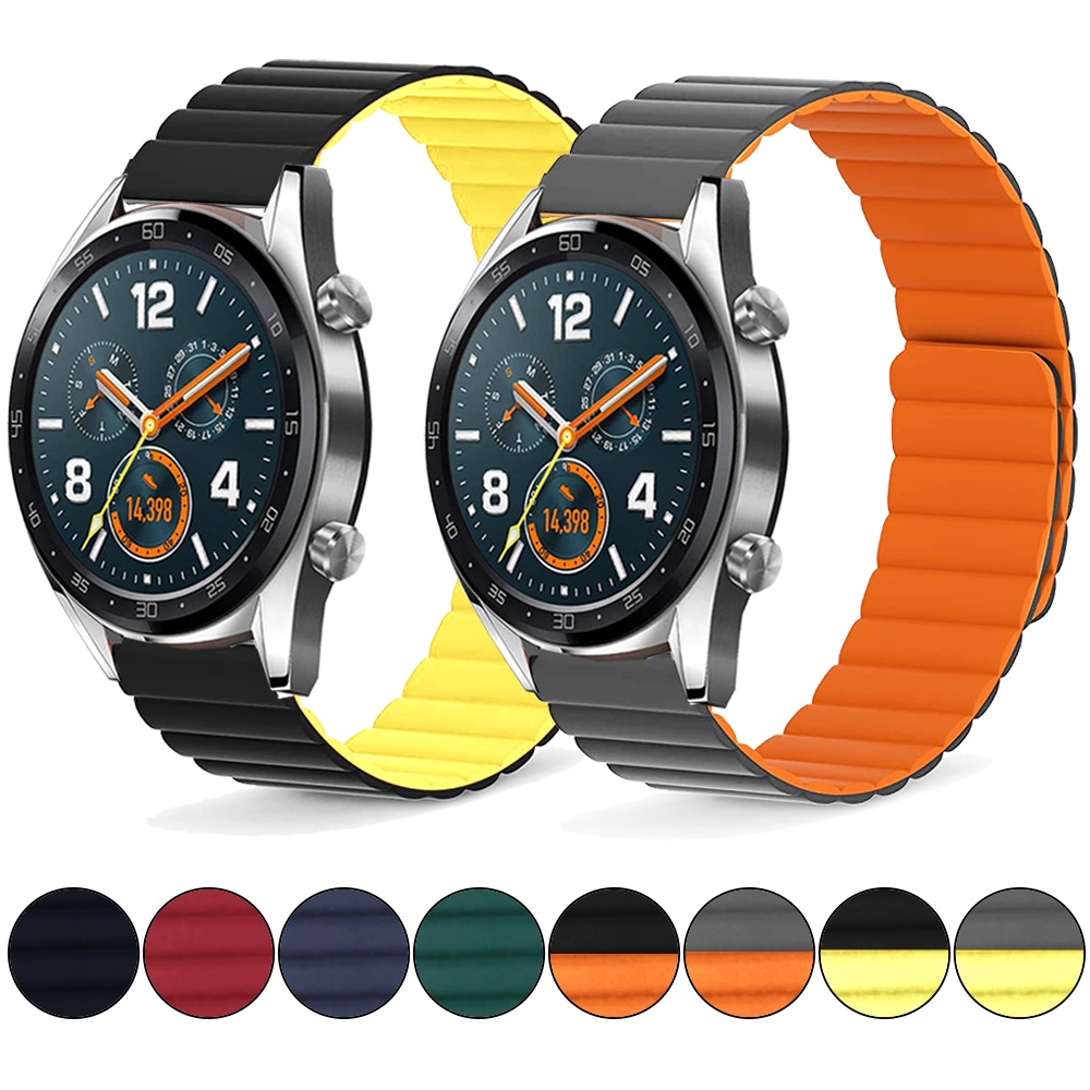 SAMSUNG Dây Đeo Tay Từ Tính Bằng Silicon 20 / 22mm Thay Thế Chuyên Dụng Cho HUAWEI Watch 2 3 Pro GT 2 46 / 42mm GT2e