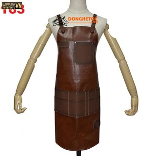 Tạp dề cắt tóc barber da 163