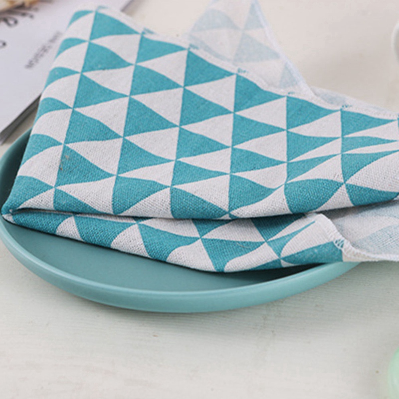 Luckyjunqi Kẻ sọc bảng khăn trải bàn khăn ăn nhiếp ảnh thực phẩm Bắc Âu hình nền vải chụp ảnh đạo cụ
