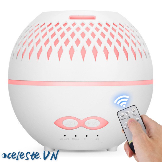 Control Aromatherapy Mist Maker 7 Colors Night Light Air Humidifier Remote Essential Oil Diffuser 400ml