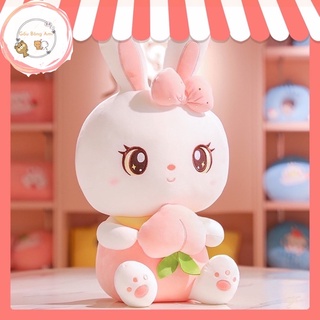 Thỏ nhồi bông tay ôm dâu siêu cute size 40-55cm - Đồ chơi quà tặng Hot Trend - Gấu Bông AMI