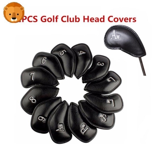 Bộ 12 Vỏ Bọc Đầu Gậy Golf Kích Thước 3,4,5, 6,7, 8, 9, Lw, Sw, Pw, Aw