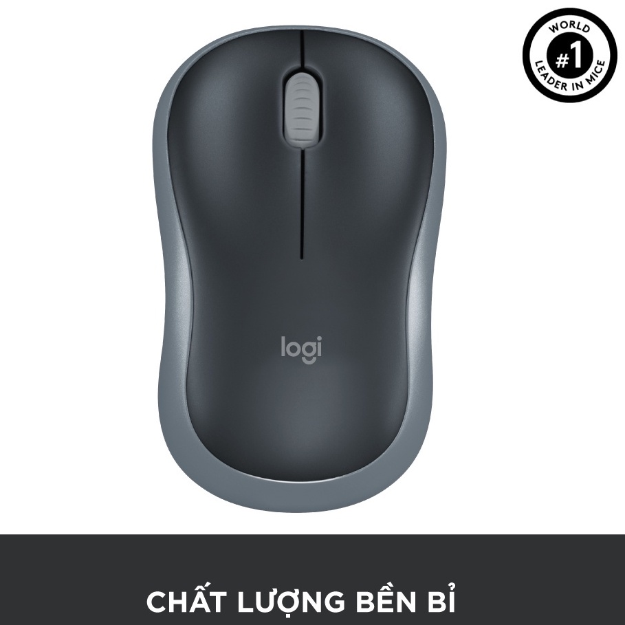 Chuột không dây Logitech dùng cho máy tính, laptop, chuột wireless nhỏ gọn tặng kèm miếng pad lót chuột - HAPOS