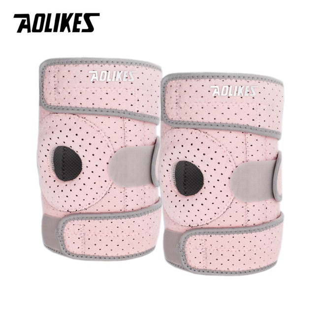 Bộ 2 bó gối AOLIKES A-7912B-2 có lỗ khí thoáng mát Four spring sport knee support