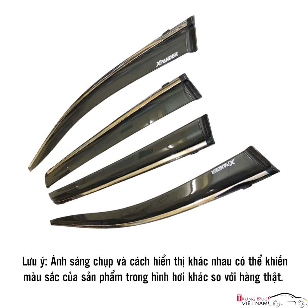 Vè mưa chỉ mạ Xpander 2018 - 2021 hàng cao cấp  ( chỉ viền inox )