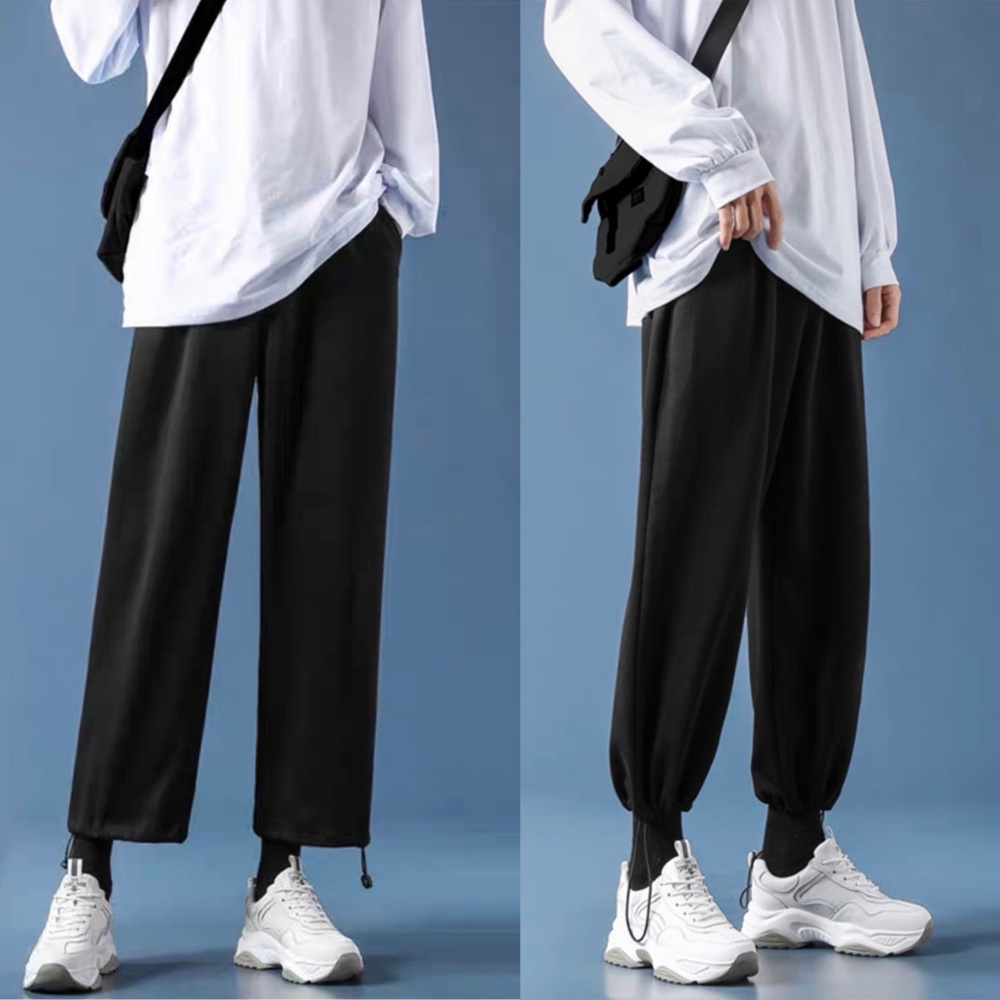 Quần Ống Rộng Nam Nữ Unisex - Quần Jogger Dây Rút Ở Gấu