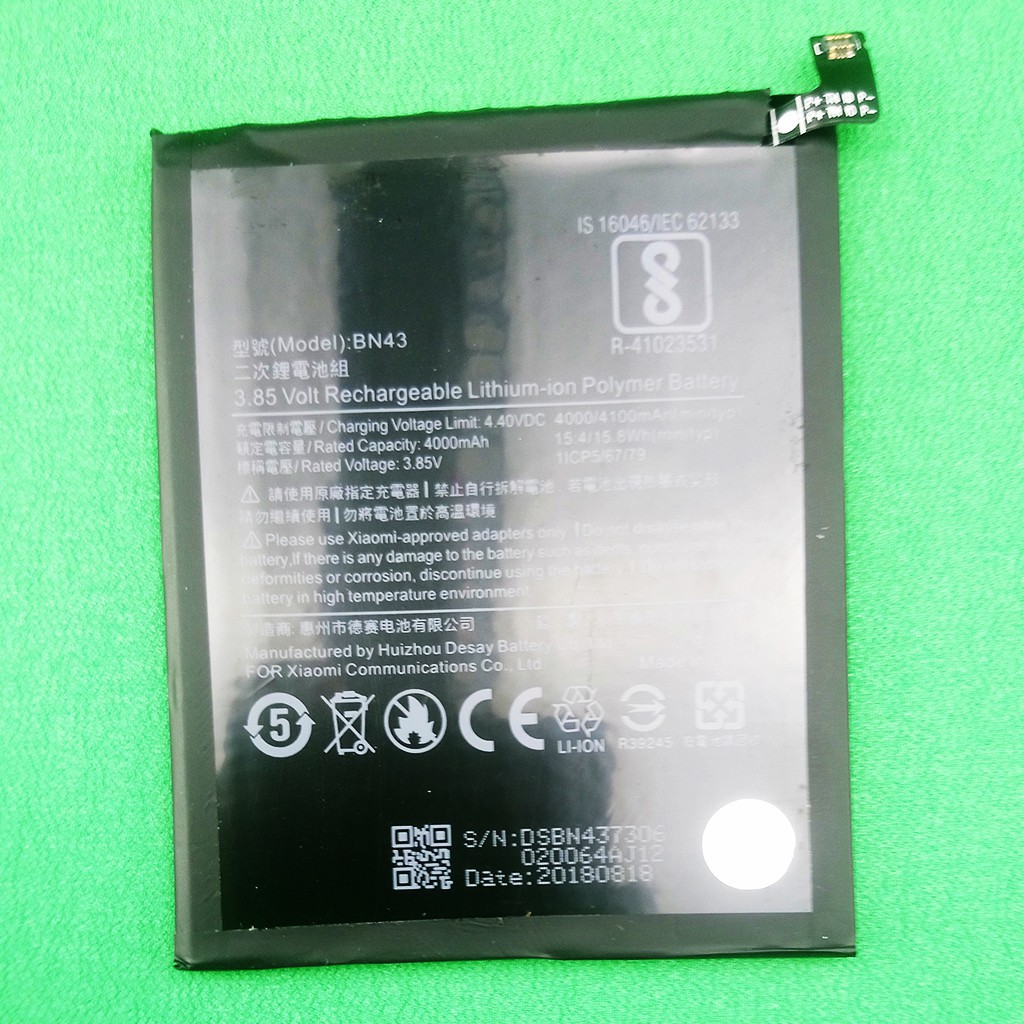 Pin BN43 cho Xiaomi Redmi Note 4X Chính Hãng