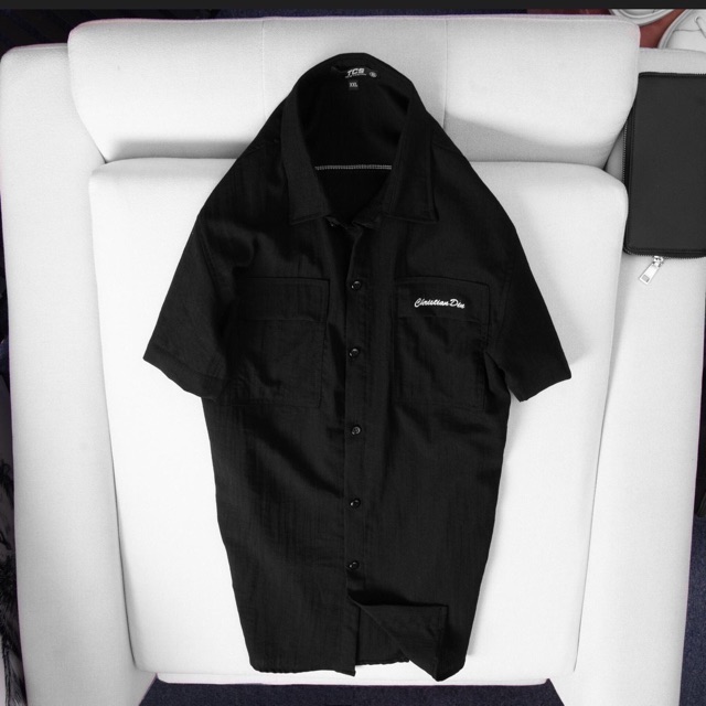 Áo sơ mi nam ngắn tay đũi D 4 màu thời trang | BigBuy360 - bigbuy360.vn