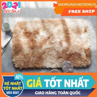 Thảm chùi chân lông loang,mặt sau chống trượt màu 01