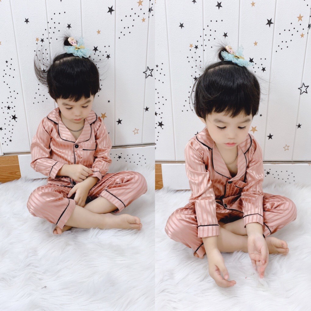 Bộ pijama gấm Thượng Hai đẳng cấp cho bé trai bé gái - BPK