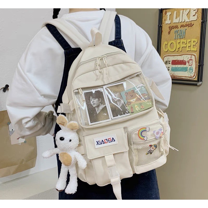 Balo Nữ Nam Thời Trang Phong Cách Ulzzang Hàn Quốc, Balo unisex đi học Basic BL2