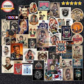 Sticker Barber chống nước sticker dán laptop, điện thoại, đàn guitar, mũ bảo hiểm