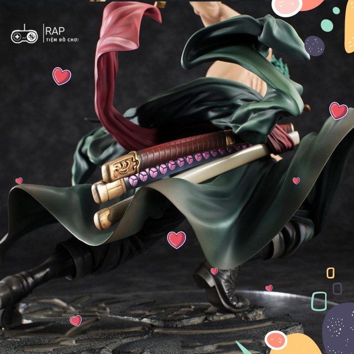 Mô hình Figure Roronoa Zoro 3000 Thế Giới hoạt hình Anime Nhật Bản cao 20cm, nặng 750G full box - Figure One Piece Ráp