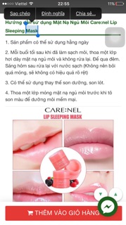 Ủ môi carenel mini