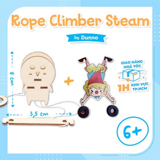 Đồ chơi Lắp ráp Gỗ STEAM Người Leo dây STEM Dunno