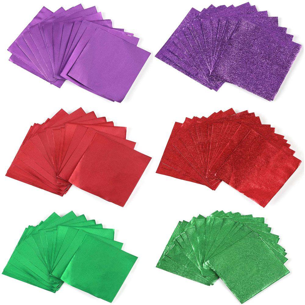 Set 100 Lá Nhôm Màu Vàng Dùng Trang Trí Bánh Kẹo Tiện Dụng