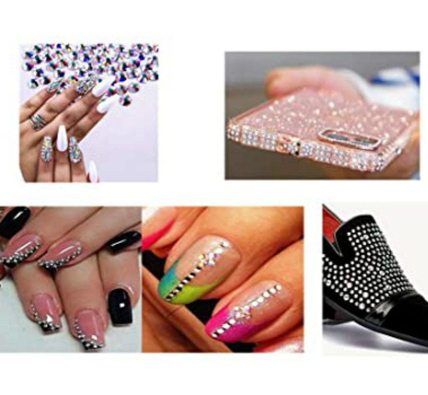 [Hàng mới về] Hộp phụ kiện đá pha lê 3d trang trí móng tay diy