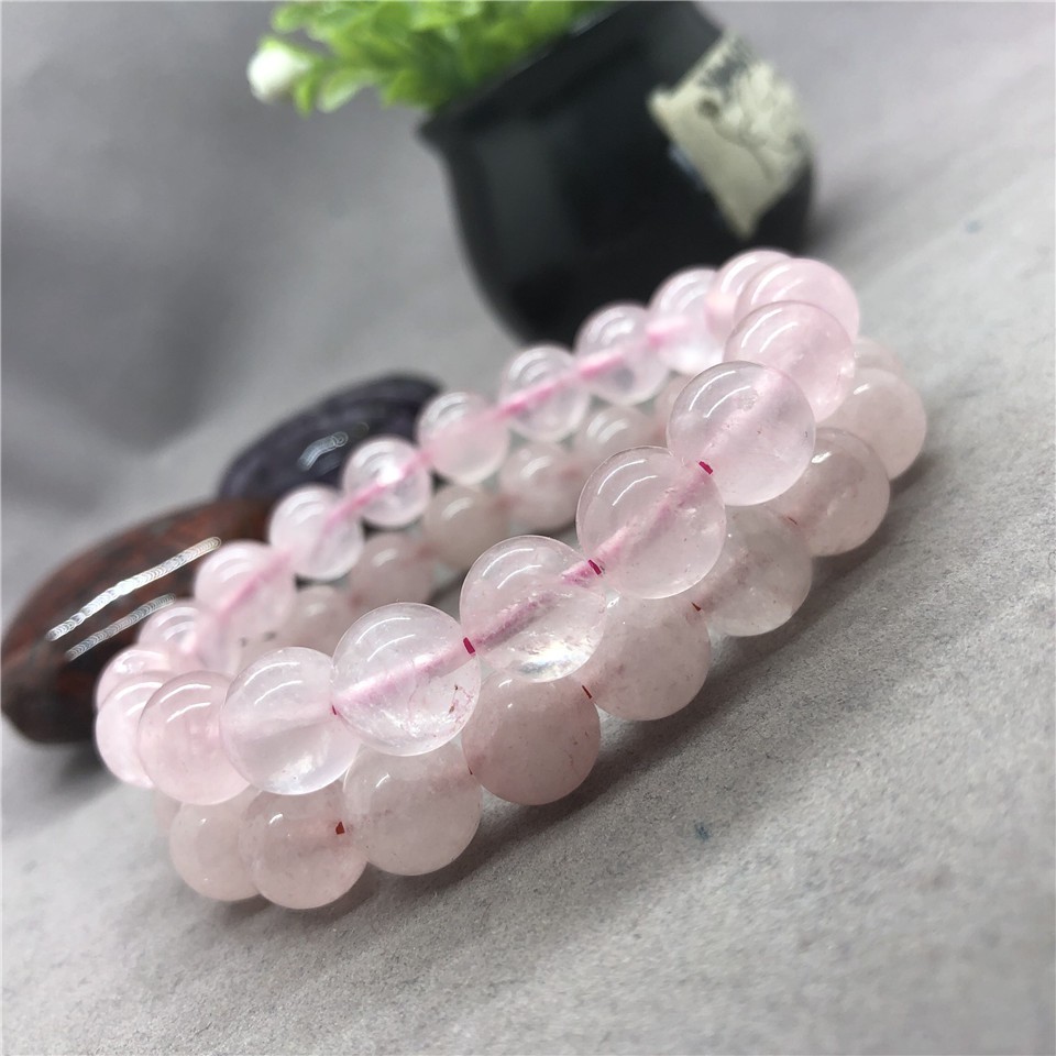 2a Và 4a Vòng Tay Đá Thạch Anh Hồng Tự Nhiên Cho Nữ