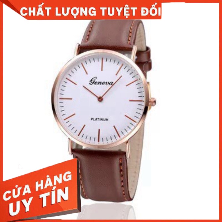 Đồng hồ cặp thời trang nam nữ geneva phong cách lịch lãm GE77 - Hàng nhập khẩu