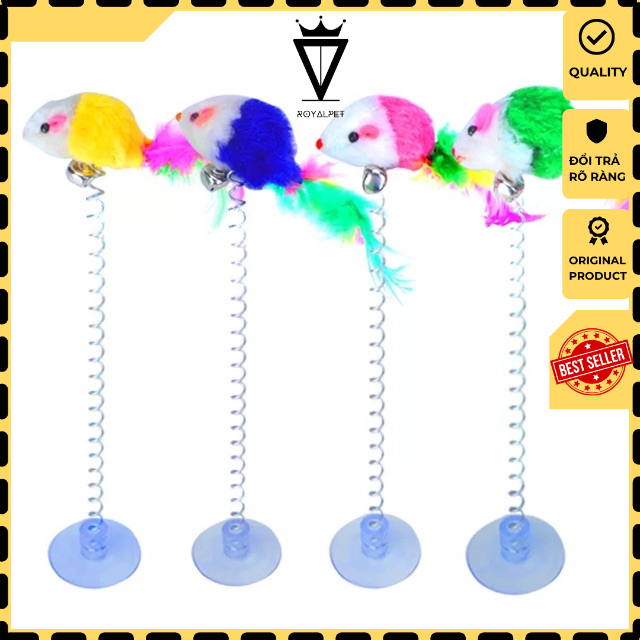 ♋️😭ĐỒ CHƠI CHO MÈO LÒ XO CÓ GIÁC HÚT