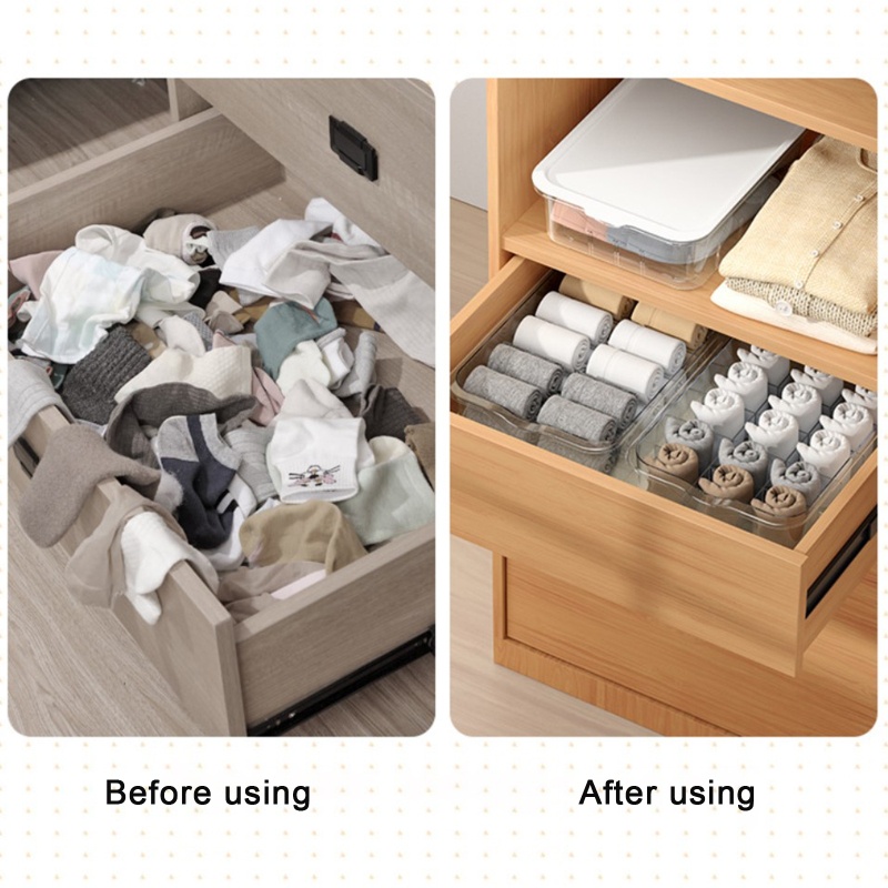 Hộp Đựng Đồ Lót / Vớ / Đồ Lót Nhiều Ngăn Tiện Dụng