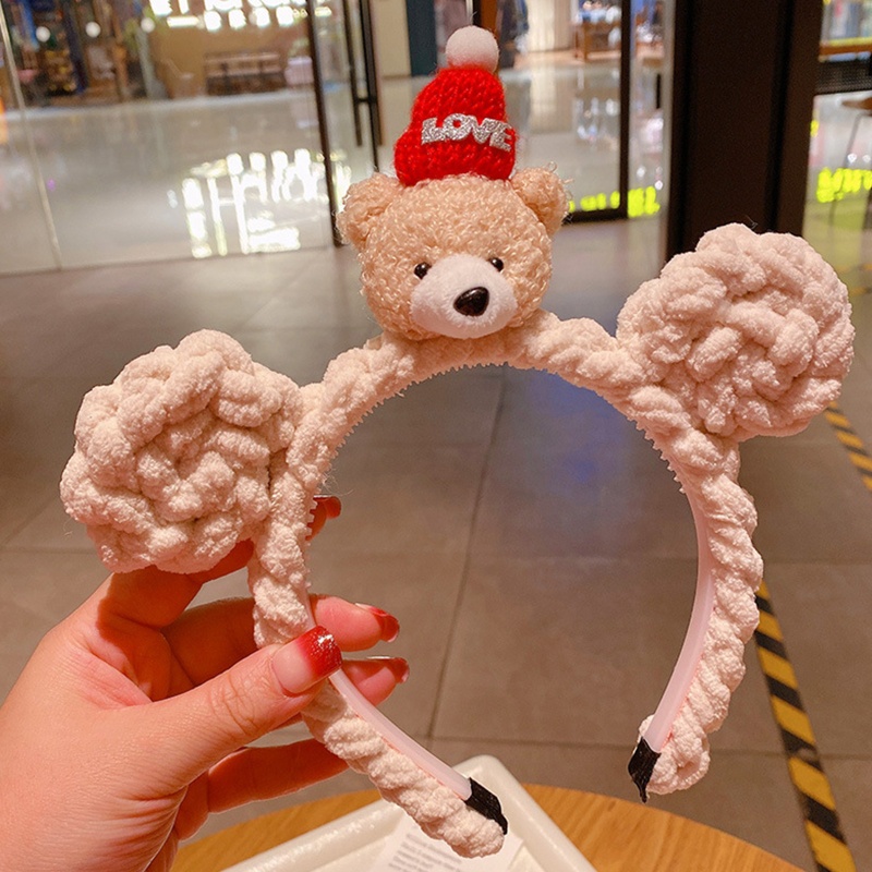 Băng Đô Tai Gấu Bông Hóa Trang Lolita