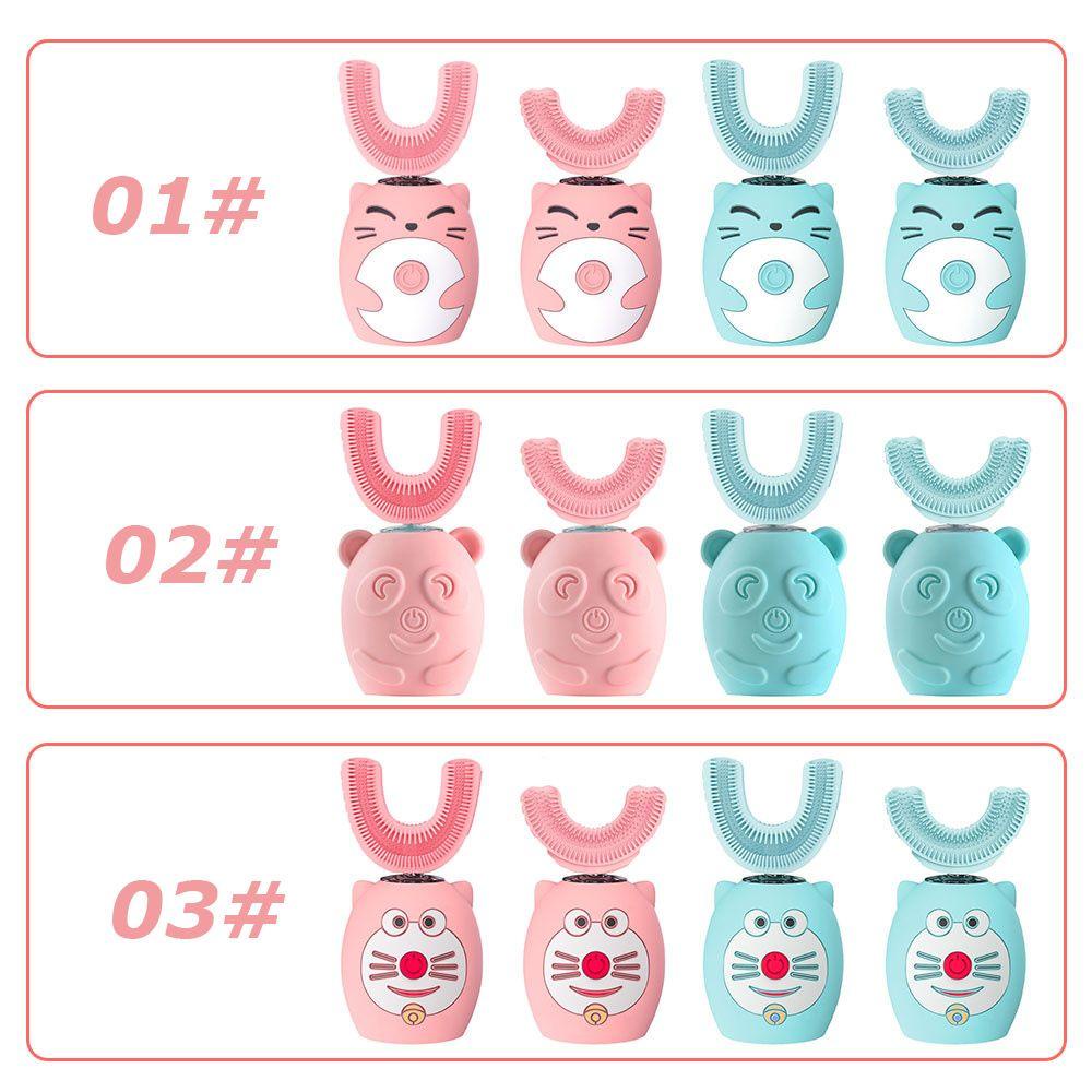 Bàn Chải Đánh Răng Tự Động Xoay 360 Độ Hình Chữ U Dễ Thương