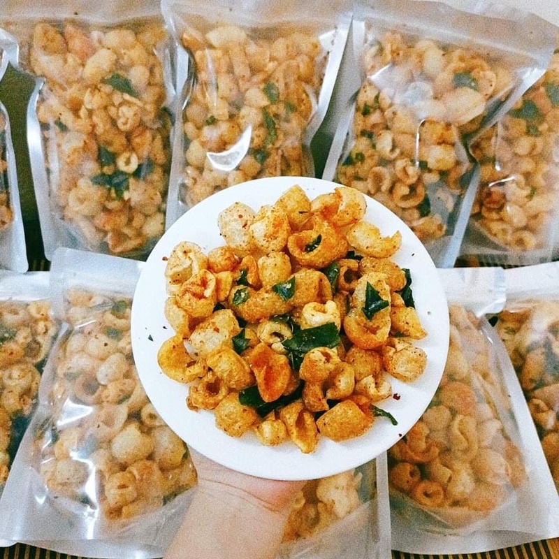 |SIÊU RẺ| Combo 3 bịch Da heo chiên giòn tỏi ớt (Bếp Mẹ Mai) giòn tan không ngấm dầu túi zip loại 500gr