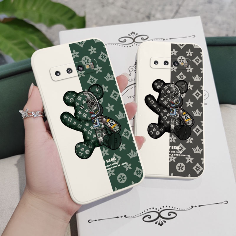 Ốp Điện Thoại Mềm Hình Gấu Cho Samsung Galaxy S10 S10E Plus S9 Plus