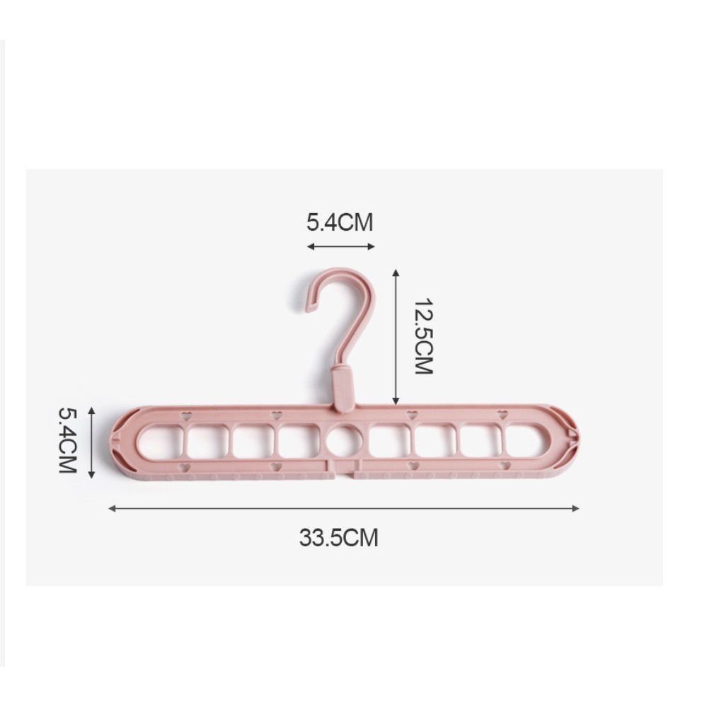Móc Treo Quần Áo 9 Lỗ Thông Minh Đa Năng Tiện Dụng