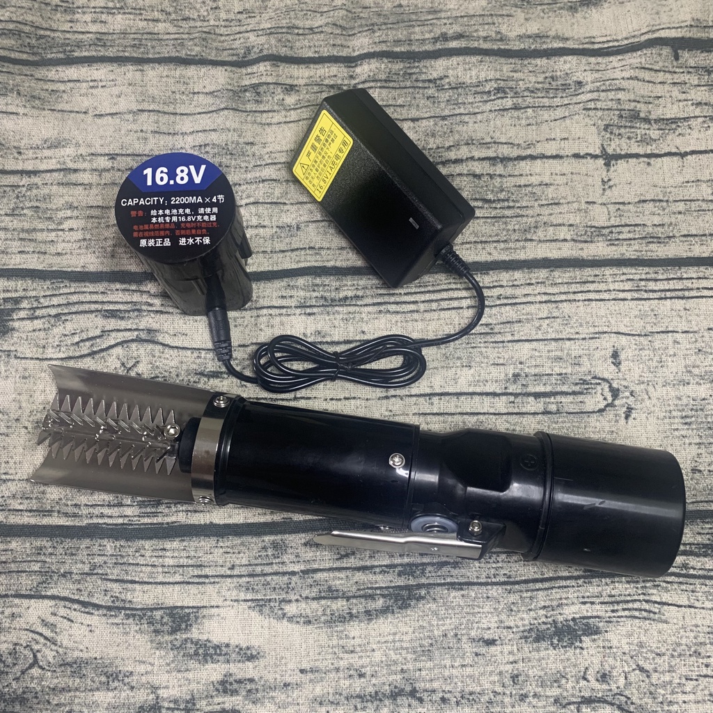 Pin máy đánh vảy cá chạy bằng pin 16.8V , cục pin máy đánh vảy cá , máy đánh vảy cá cầm tay , doci