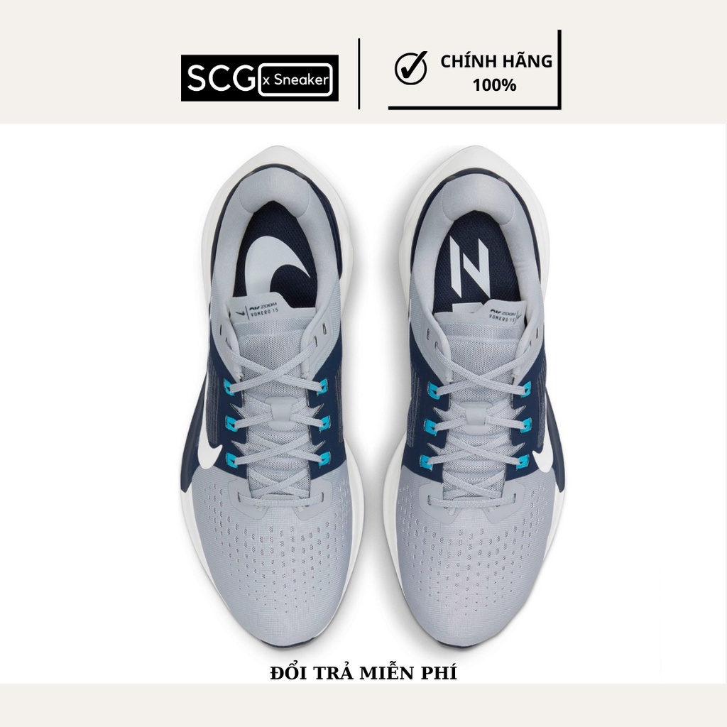 Giày thể thao nam - sneaker nam- NIke Air Zoom Vomero 15 - màu xám - CU1855-006 - Hàng Chính Hãng - SCGxsneaker