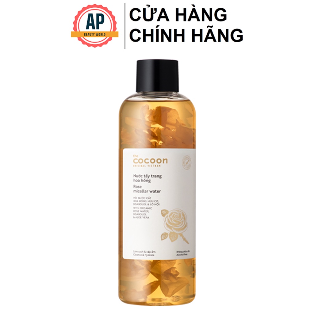 Nước tẩy trang hoa hồng Cocoon 140ml-500ml