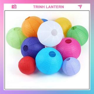 Lồng đèn trang trí VẢI lụa chống nước treo ngoài trời