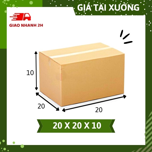 (Sỉ/lẻ ) Set 20 Hộp Carton Size 20x20x10 Siêu Rẻ Đóng Hàng Quần Áo, Giày Dép, Đồ Gia Dụng