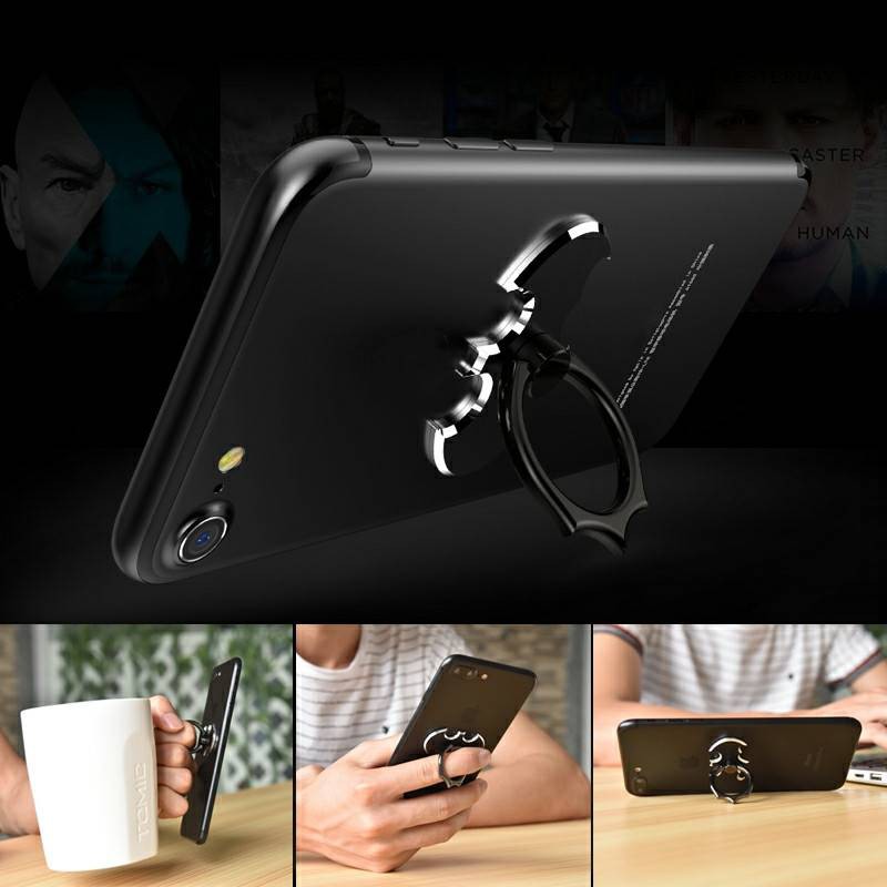 Vòng nhẫn đeo tay kiêm giá đỡ điện thoại hình dơi chống rơi đa năng