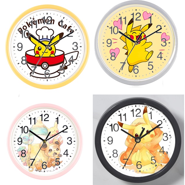 Đồng hồ treo tường chuột vàng DHTI31 cute dễ thương 13 đến15cm