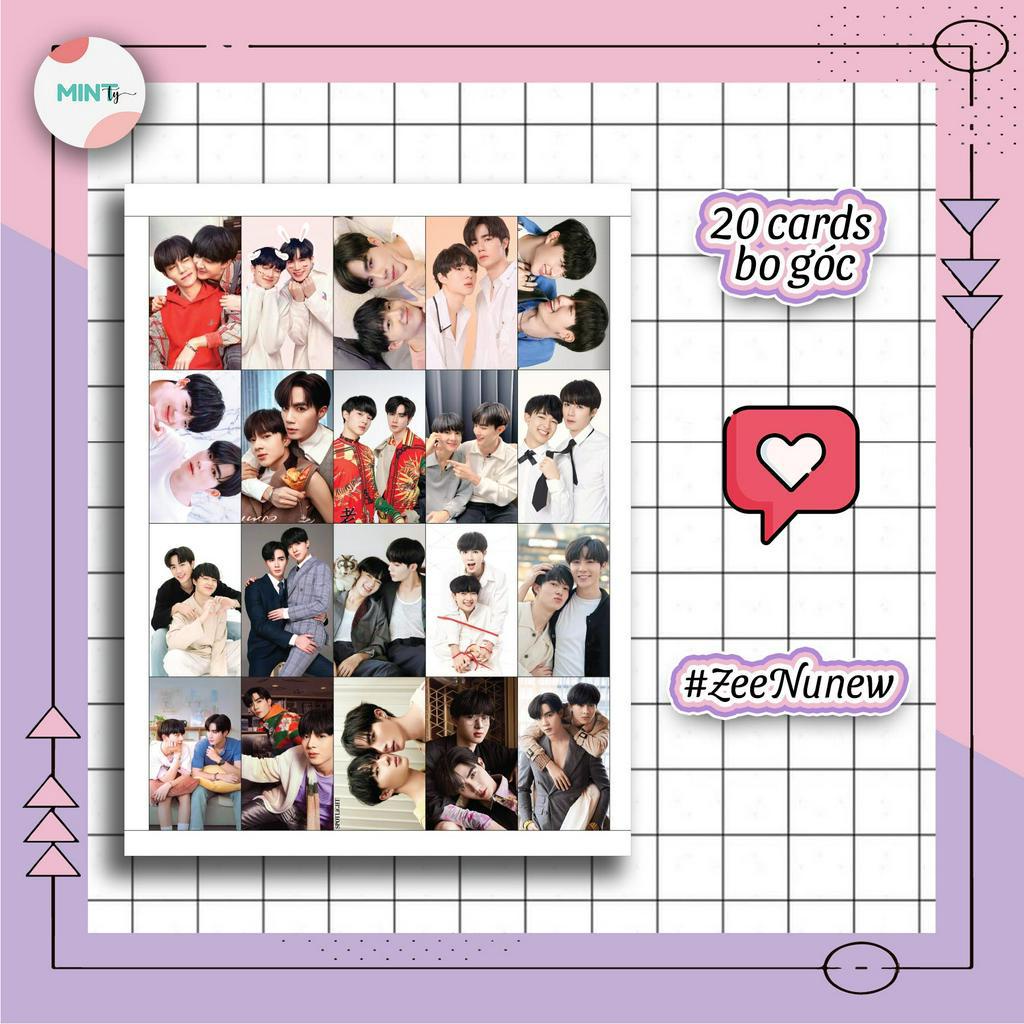 Set 20 Cards - Hình bo góc ZeeNunew