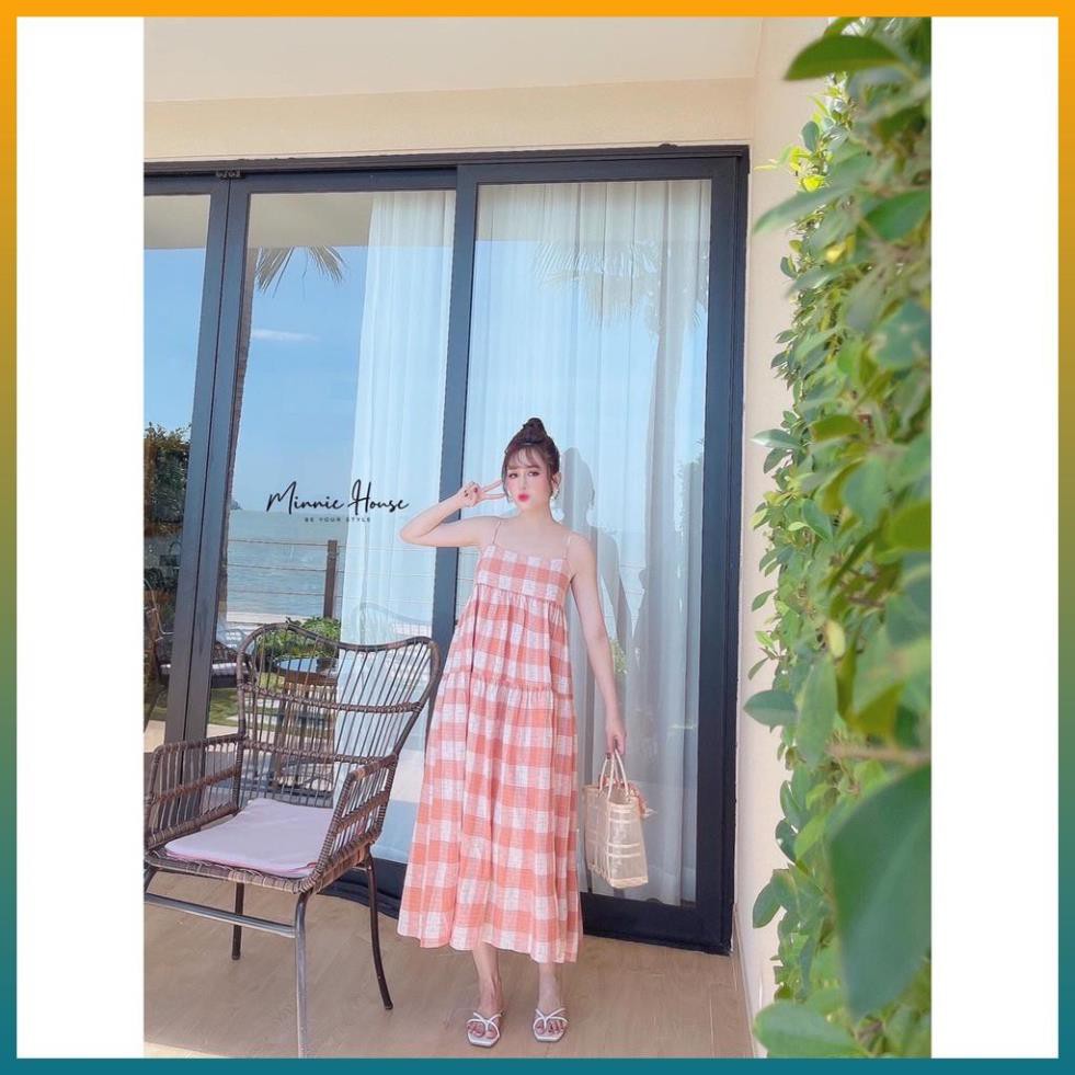 Set Nữ, Set Váy 2 Dây Kẻ Caro Siêu Xinh Siêu Cute Hàng QC Đẹp Loại 1 | BigBuy360 - bigbuy360.vn